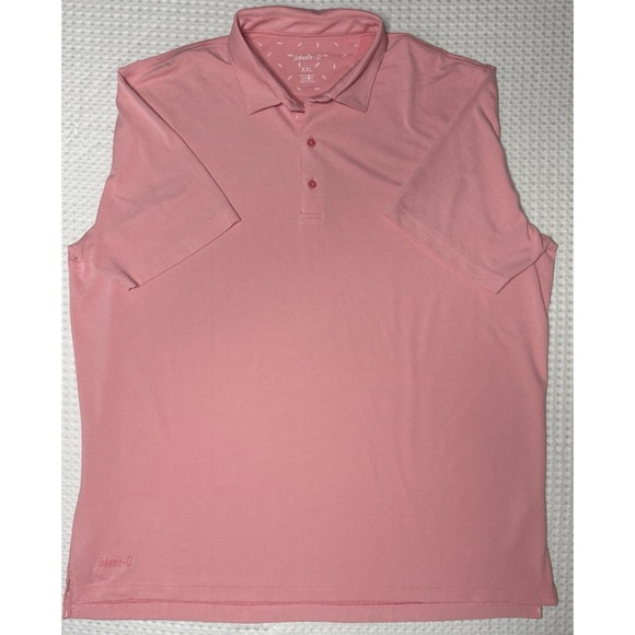 Johnnie-O Short Sleeved Men's Polo Shirt SZ XXL Streels Candy Pink Golf Preppy - Picture 4 of 9
